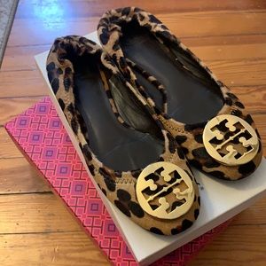 Tory Burch Reva Flat cheetah